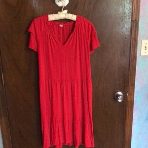 Red Old Navy Dress, size med.Part of tag still attached.Never worn.